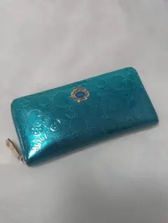 ANNA SUI 長財布 ラウンドジップ ガラクシア ターコイズブルー - メルカリ