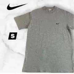【ナイキ/NIKE】【S】2003年製 00s 刺繍ロゴTシャツ グレー 古着
