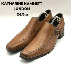 極美品✨ キャサリンハムネットロンドン 【24.5㎝】 ビジネス シングルモンクのサムネイル