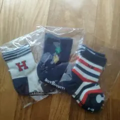 Hot Biscuits ベビー靴下 3足セット 9-10cm