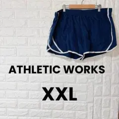 ATHLETIC WORKS 【XXL】ネイビー ランニングショーツ