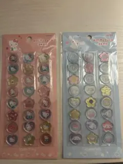 おはじきシールハローキティ・シナモロール