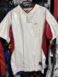 Nike 半袖ジャケット ホワイト/レッド