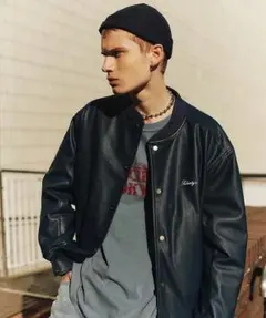 Subciety スタジャン フェイクレザー ブラックのサムネイル
