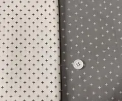 USAコットン　十字柄　プラス　各108×50cm