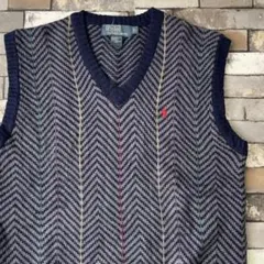 90s vintage Ralph Lauren ラルフローレン Vest Lのサムネイル