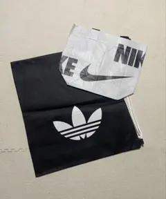 ナイキエコバッグSサイズ & adidas黒巾着バッグセットのサムネイル