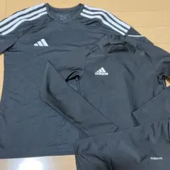 adidas AEROREADY 黒 長袖・半袖セット