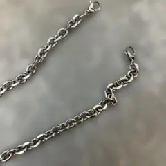 美品】SAINT LAURENT スクロールチェーンブレスレット 黒ずみ加工