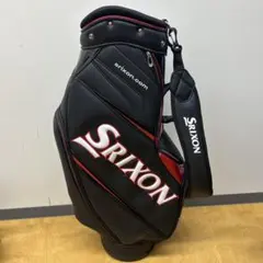 スリクソン キャディバッグ 9型 カーボン調 ブラック×レッド SRIXON