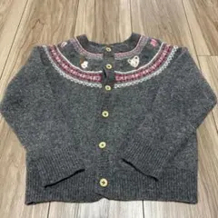 ファミリア　カーディガン　ニット　120
