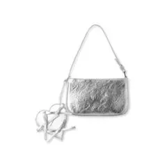 lily brown ミニリボンバッグ シルバー 翌日発送