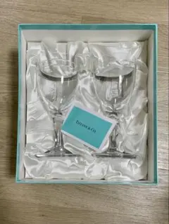 Tiffany & Co. クリスタルワイングラス2個セット