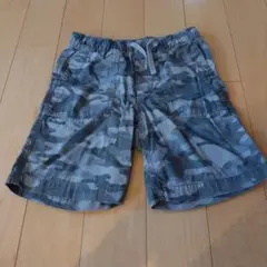 GAP KIDS 迷彩柄 ハーフパンツ 130　グレー