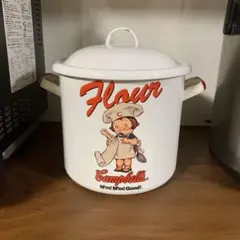 Campbell's Flour ホーロー缶　キャンベル　カントリー雑貨のサムネイル