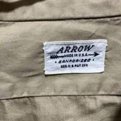 50s　ARROW　ドレスシャツ　マチ付き　ヴィンテージ　USA製のサムネイル