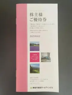 東急不動産 5,000株以上 ハーヴェスト8枚他 施設優待券 ～26年1月末