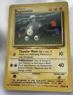 希少 英語版 コイル Magnemite ポケモンカード 初期 海外版 旧裏