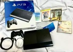 PS3 CECH-4300C 500GB 箱付 すぐ遊べるセット ソフト4本付