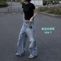 ok.soon※original wide denim black - メルカリ