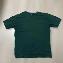 ユニクロ　ダークグリーン Lサイズ Tシャツ