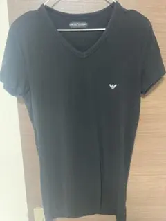エンポリオアルマーニ ブラック Vネック Tシャツ S
