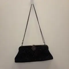 【美品】23区 Applaudir ビーズバッグ パーティーバッグ ブラックのサムネイル