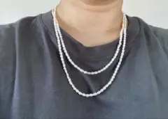 淡水パールネックレス ロング バーニーズ