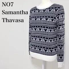 〇 サマンサタバサ No.7 ミッキー ノルディック柄 ニット 40のサムネイル