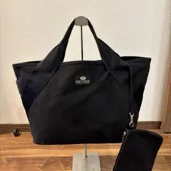 BAG’n’NOUN バッグンナウン キャンバストートバッグ ポーチ付 ブラックのサムネイル