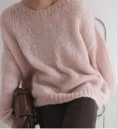 25AW スローブイエナ トリコットジーンマルク SLOBE別注 ピンク 完売品