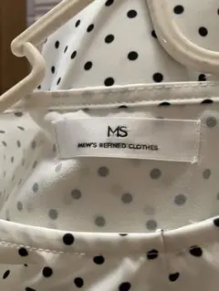 MEW'S REFINED CLOTHES ドット柄フリルブラウスのサムネイル