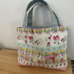 レトロ柄　トートバッグ