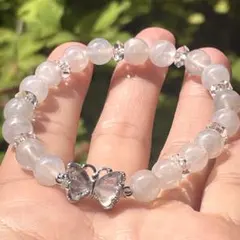 AU19-1A●スコロライトとフローライトの蝶々・ブレスレット●