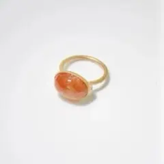 odulオジュール　サンストーン　OVAL FLOWER CAB RING 12のサムネイル