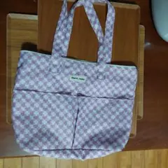 marie claire トートバッグ パープル クローバー柄のサムネイル