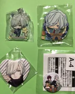 A3！　御影密　アクリルキーホルダー 缶バッジ　計4個セット