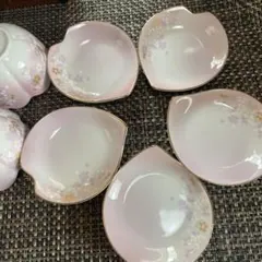 翠泉造　桜の食器　10点　小鉢　豆皿5枚