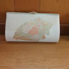 和装用バッグ 扇面 花柄 クラッチバッグ