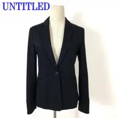 アンタイトル テーラードジャケット ブラック 黒 ウール 2 C4943