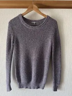 UNIQLO M パープル ニットセーター