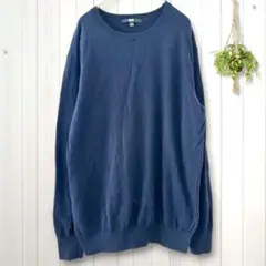 ユニクロ カシミヤ 綿混 ニット 大きいサイズ 定番 セーター ユニセックス▲
