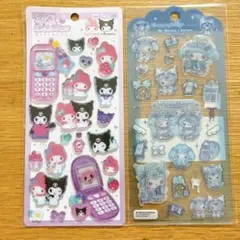 サンリオキャラクター　メロクロ　平成はっぴーフォン　ドロップジュエリー　２枚