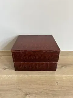 越前漆器 6.5寸3段重箱】木製 白檀塗 市松模様 中古品 - メルカリ