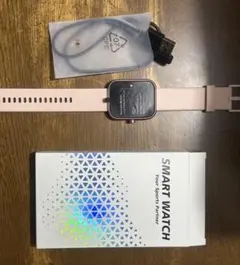 SALKATI スマートウォッチ ピンク 充電ケーブル付き