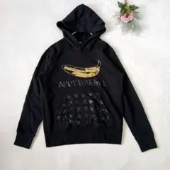 【ユニクロ】×アンディウォーホル グリーン パーカー ダブルネーム Mサイズ