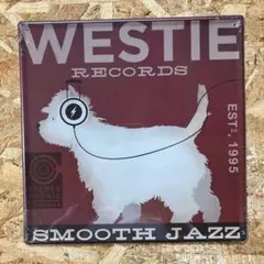 WESTIE RECORDS スムースジャズ アート ブリキ看板