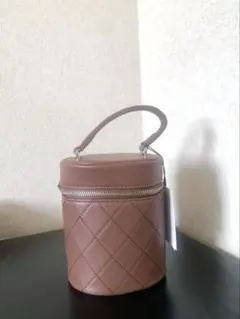 ブラウンキルティングショルダーバッグ