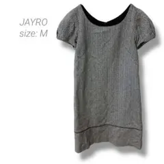 【ジャイロ】JAYRO チュニックワンピース パフスリーブ 半袖 M ブラック