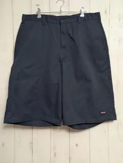 ディッキーズ ブラック チノパン ハーフパンツ ビックサイズ W38相当